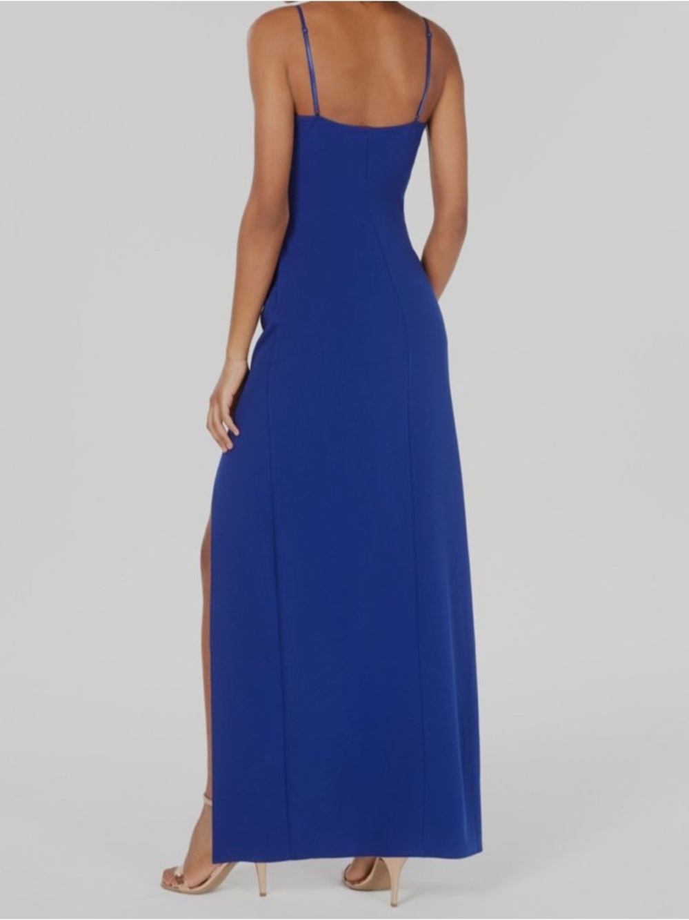 Emerald Sundae Cobalt Blue Wrap Slip Maxi Dress Size Medium NWT - Picture 2 of 8